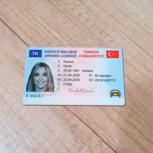 Turkey driver license template