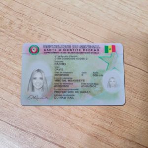 Senegal Id Card Template