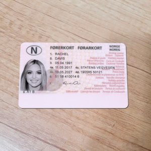 Norway Driver License template