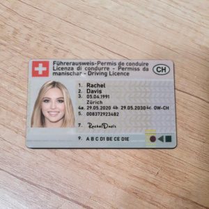 Switzerland / Swiss Driver License template