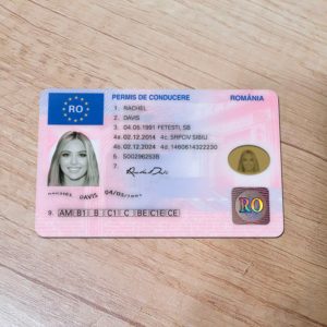 Romania Driver License template