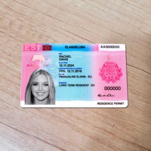 Estonia residence permit template