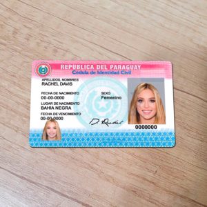 Paraguay Id Card Template