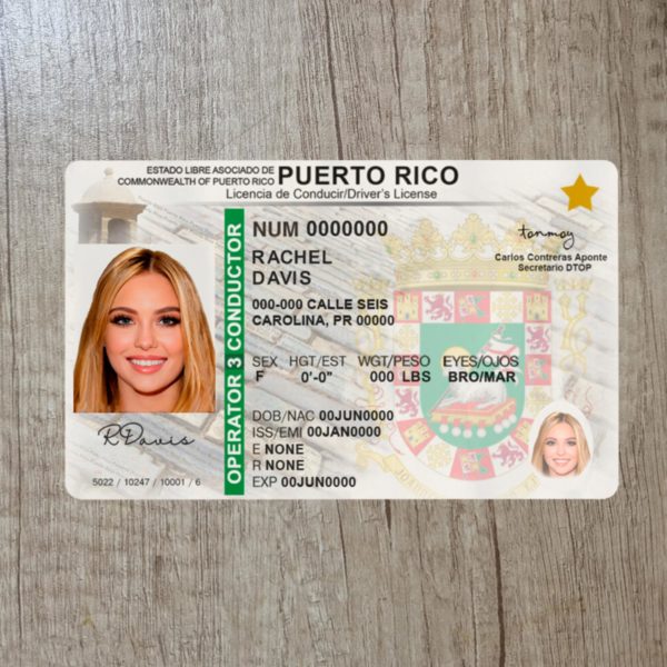 Create Puerto Rico Id Card Maker