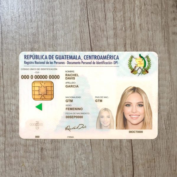 Fake Guatemala Id Card Template
