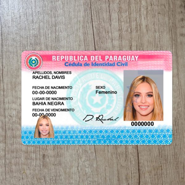 Fake Paraguay Id Card Template