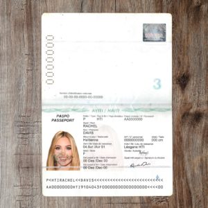Haiti passport template
