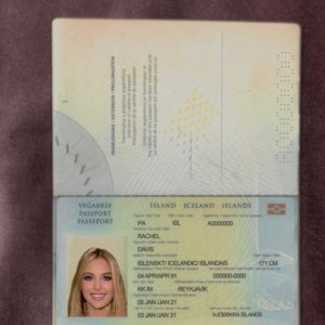 Island passport template