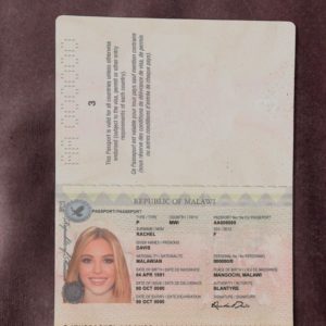 Malawi passport template