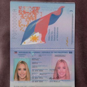 Philippines passport template