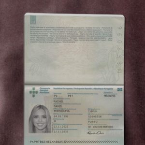 Portugal passport template