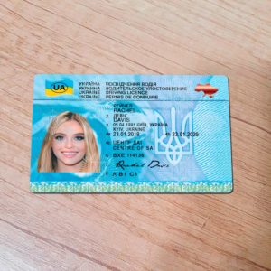 Fake Ukraine driver license template